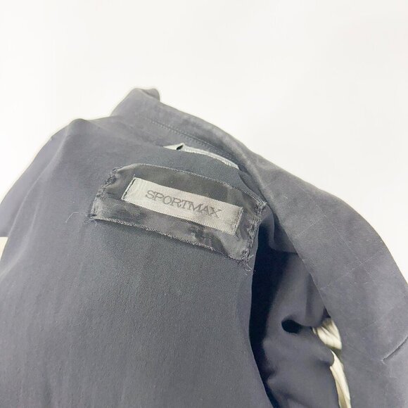 SPORTMAX COTTON BLACK BLAZER WITH BUTTONS - Picture 10 of 10